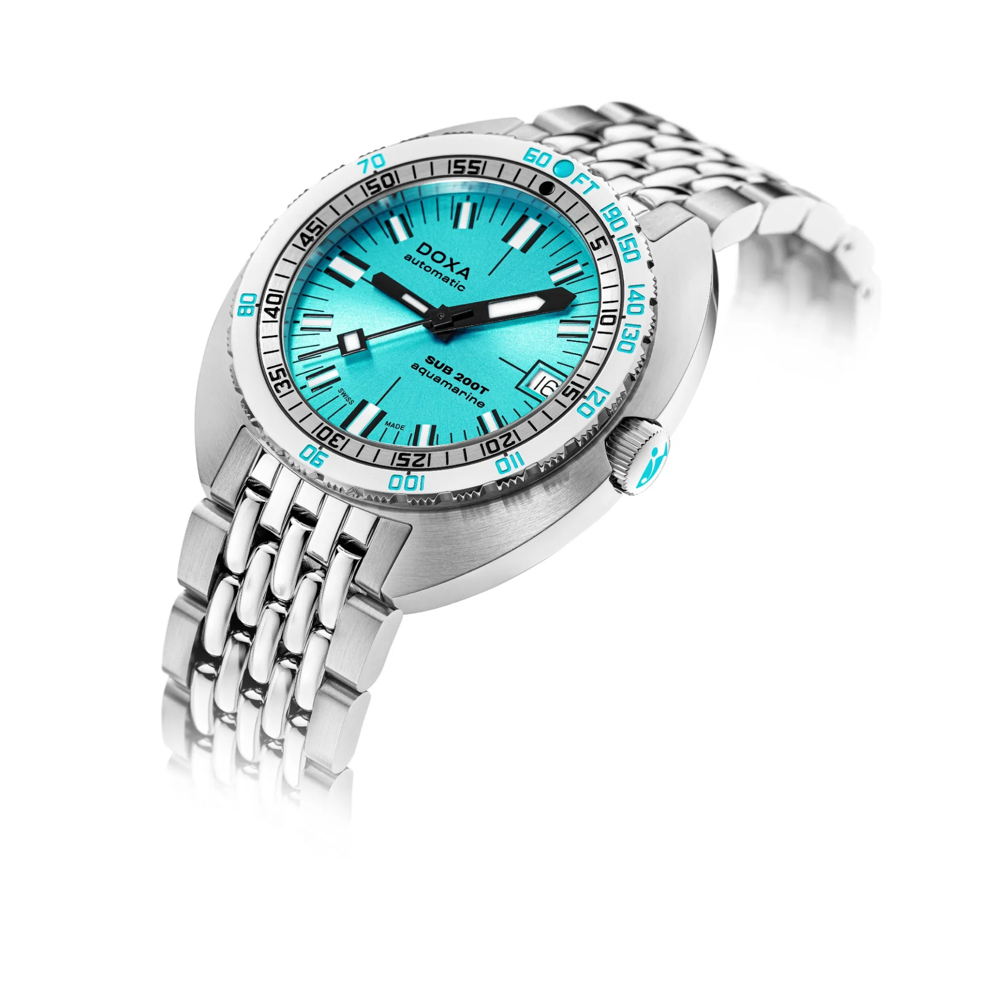 Doxa 200 T - Aquamarine (Turquoise) Sunray Dial