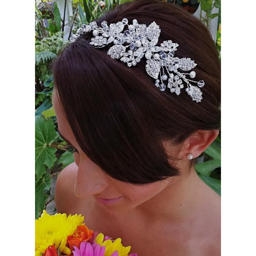 Eden Crystal Flower Headband