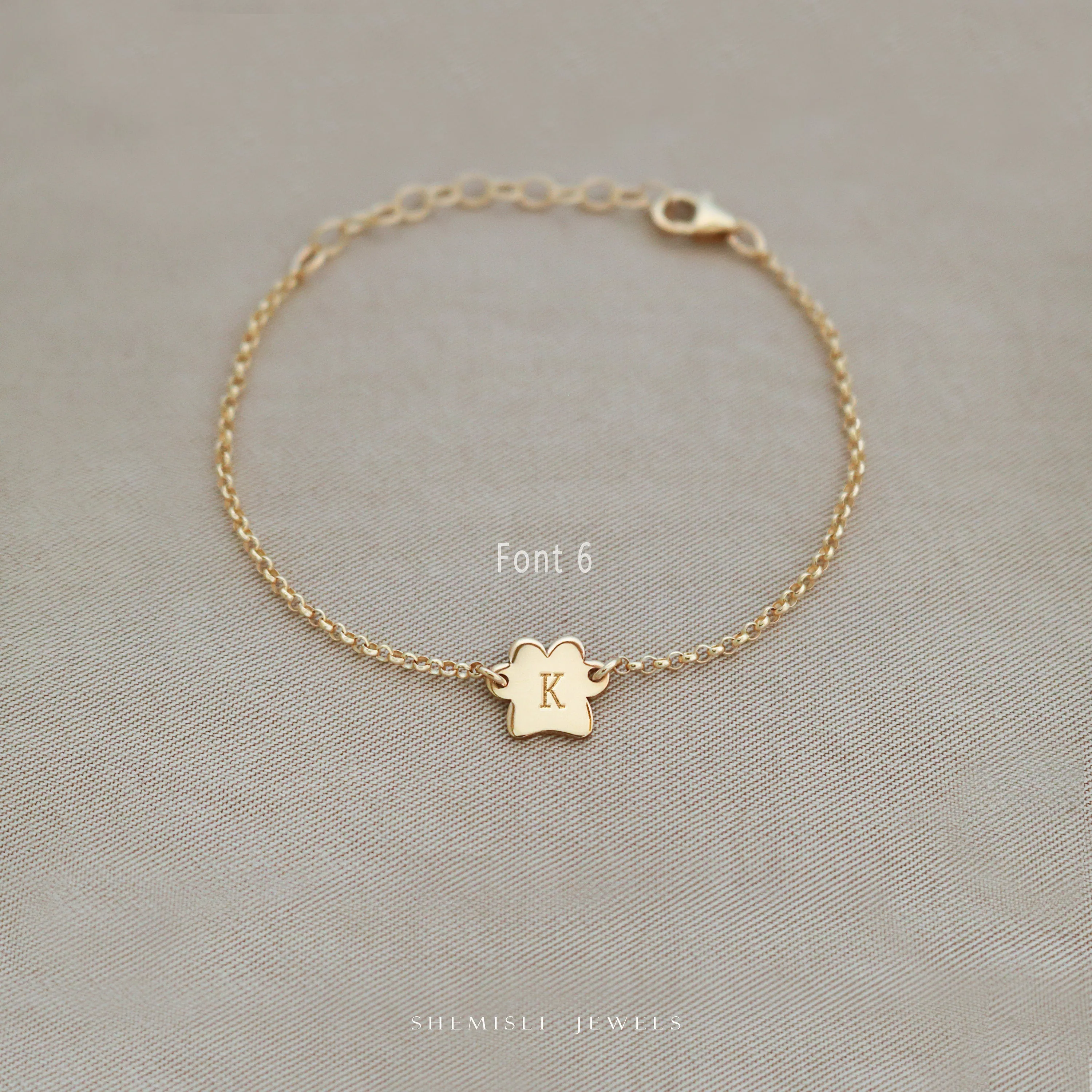Engraved Paw bracelet Unisex, Gold Filled, Silver • bpawh10