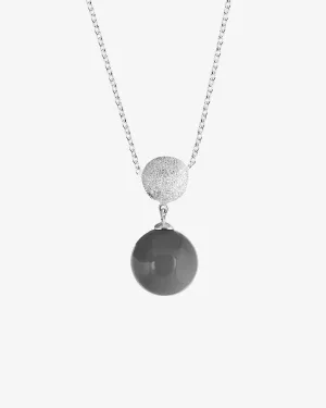 Enigma single necklace silver