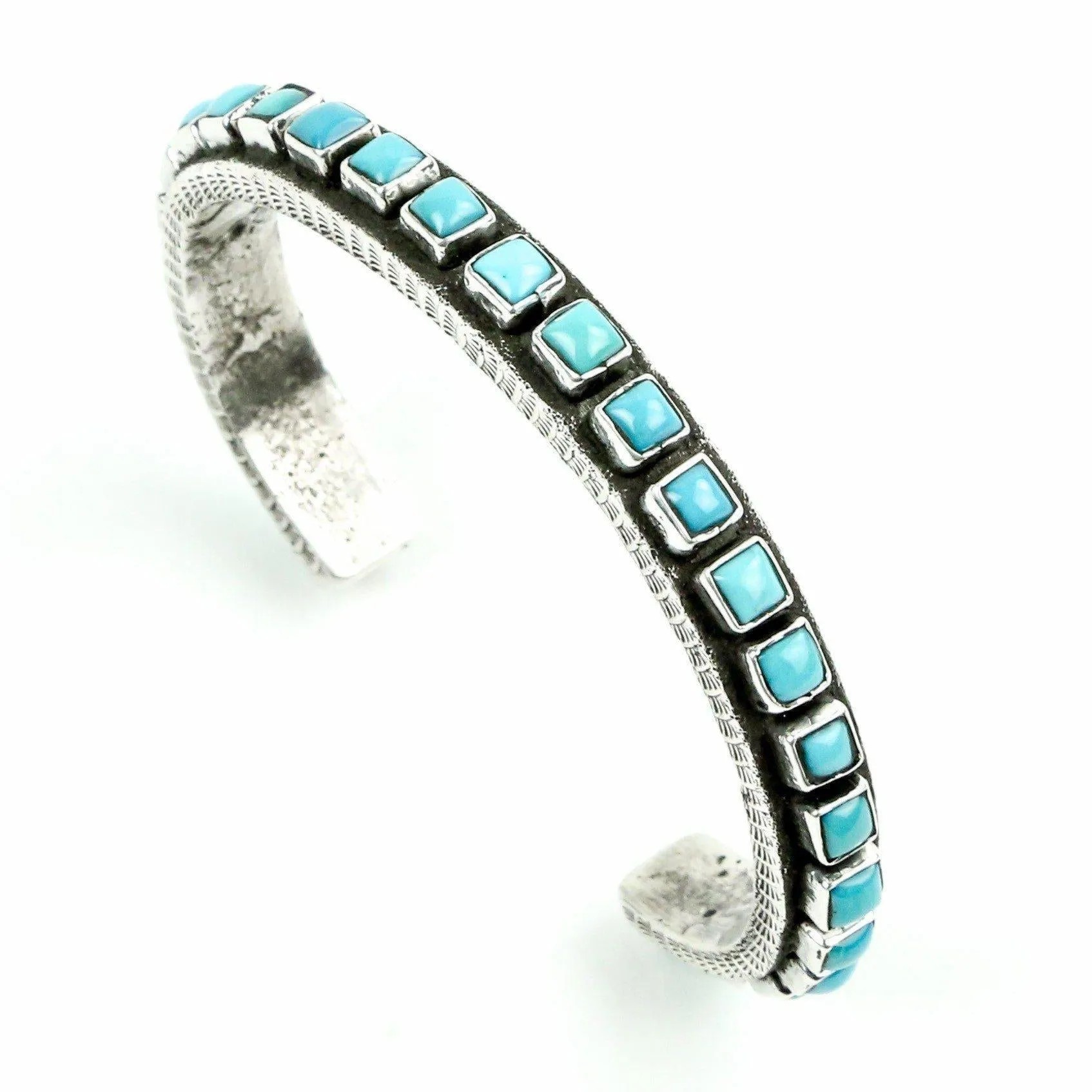 Ernest Rangel Turquoise Tufa Cast Bracelet