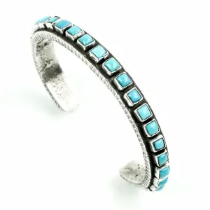 Ernest Rangel Turquoise Tufa Cast Bracelet