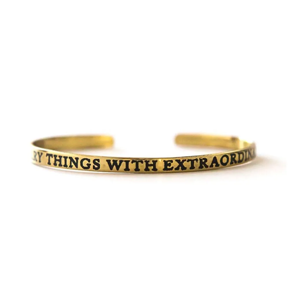 Extraordinary Love Cuff - Brass