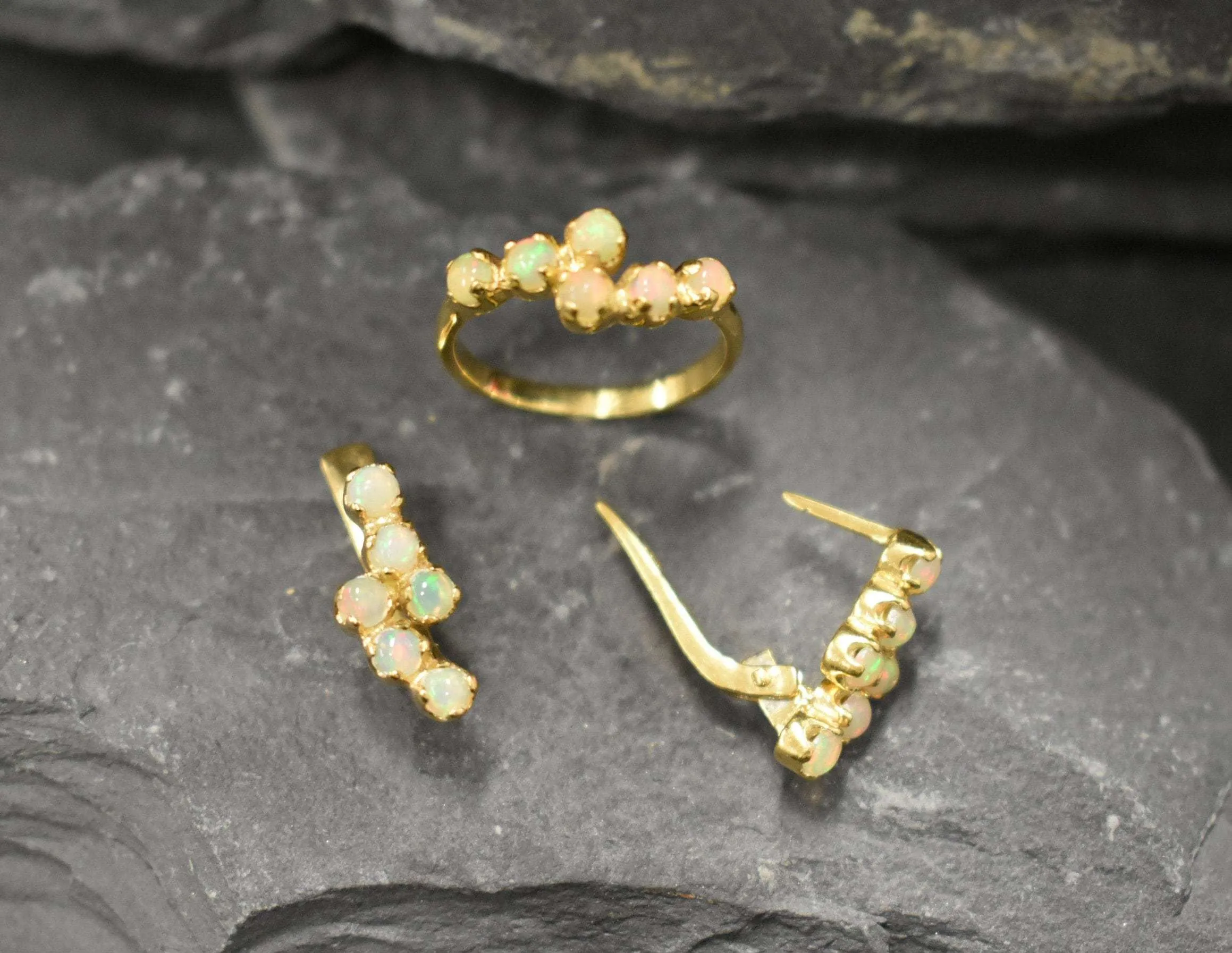 Fire Opal Earrings, Natural Opal Earrings, Dainty Bridal Earrings