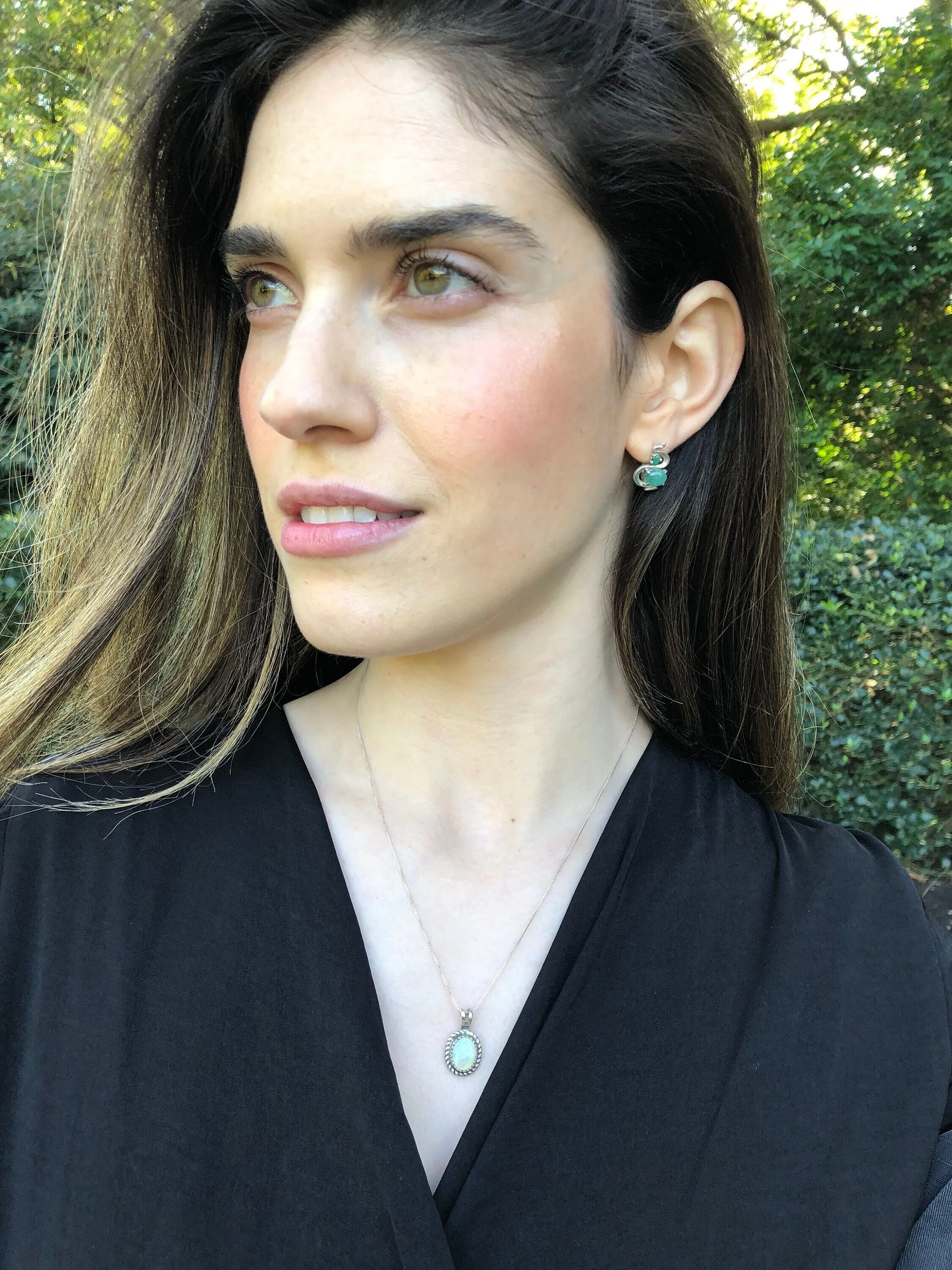 Fire Opal Earrings - Opal Statement Earrings - Boho Opal Earrings