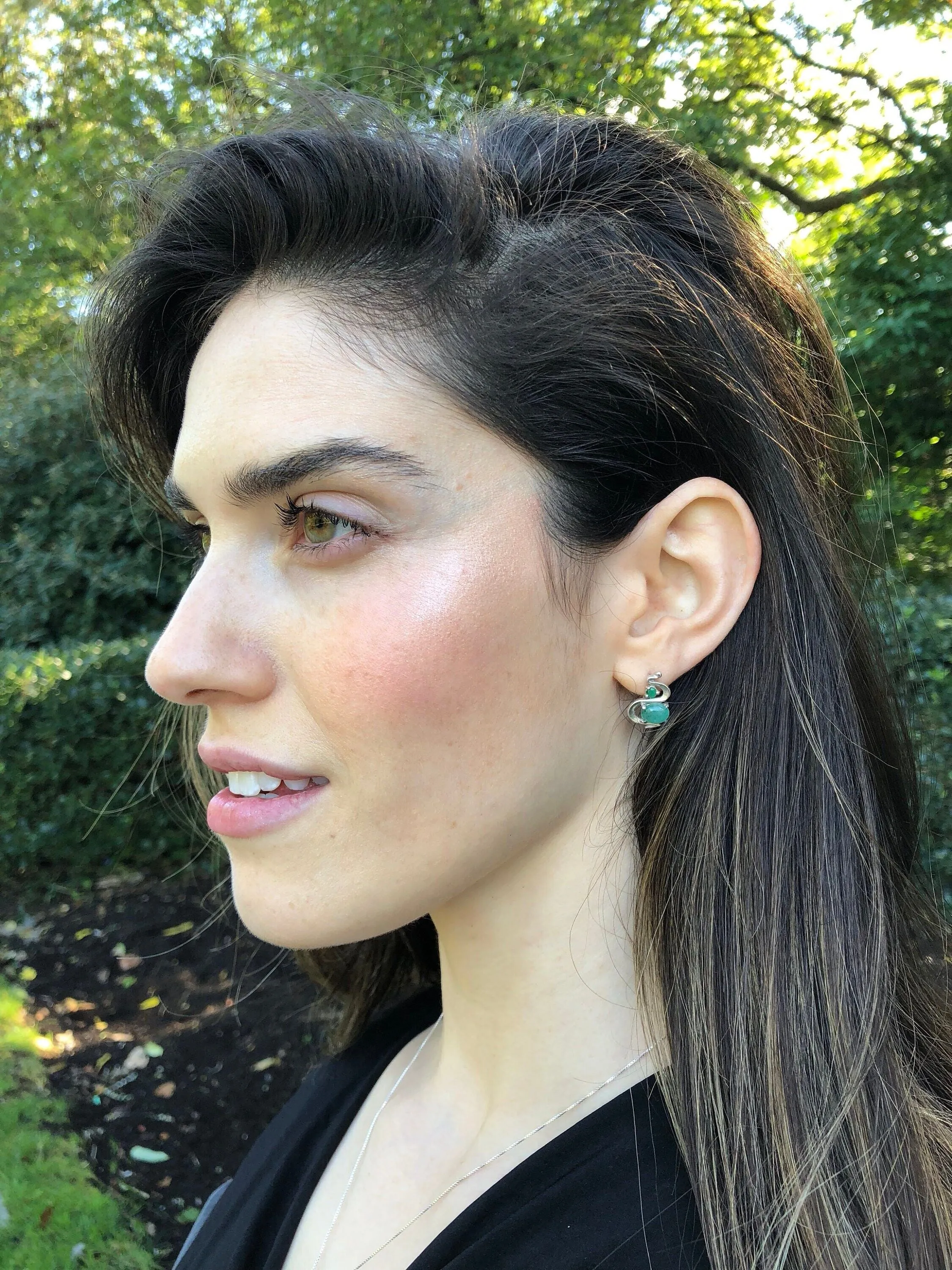 Fire Opal Earrings - Opal Statement Earrings - Boho Opal Earrings