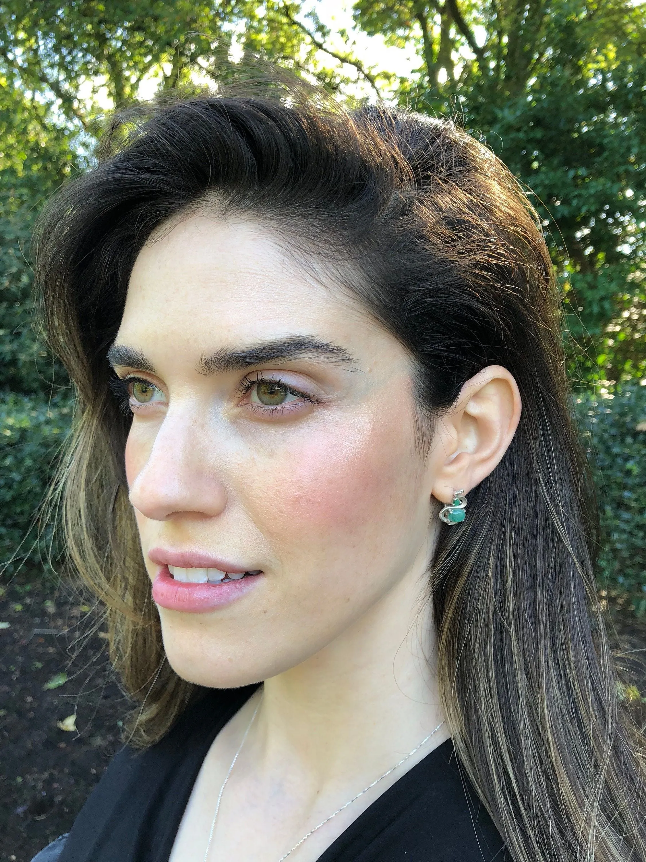 Fire Opal Earrings - Opal Statement Earrings - Boho Opal Earrings