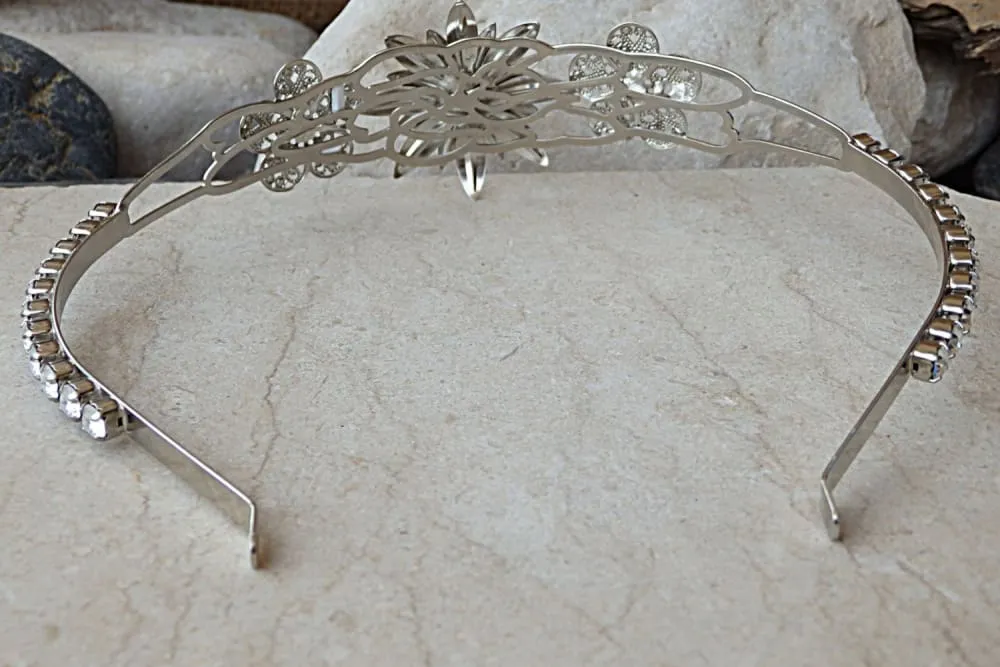Floral Bridal Tiara for Wedding
