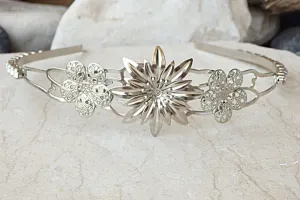 Floral Bridal Tiara for Wedding