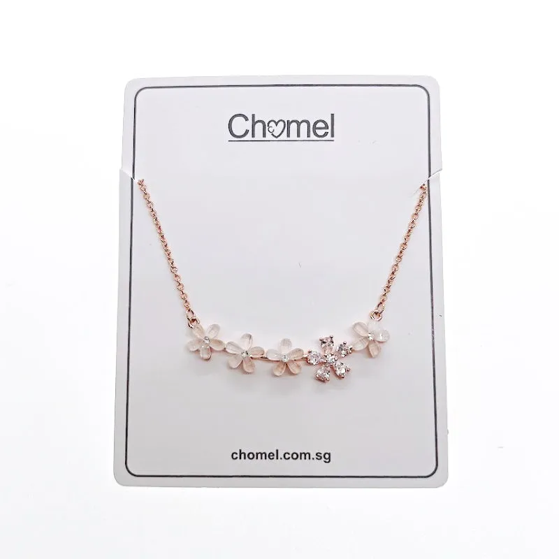 Flower Cubic Zirconia Necklace