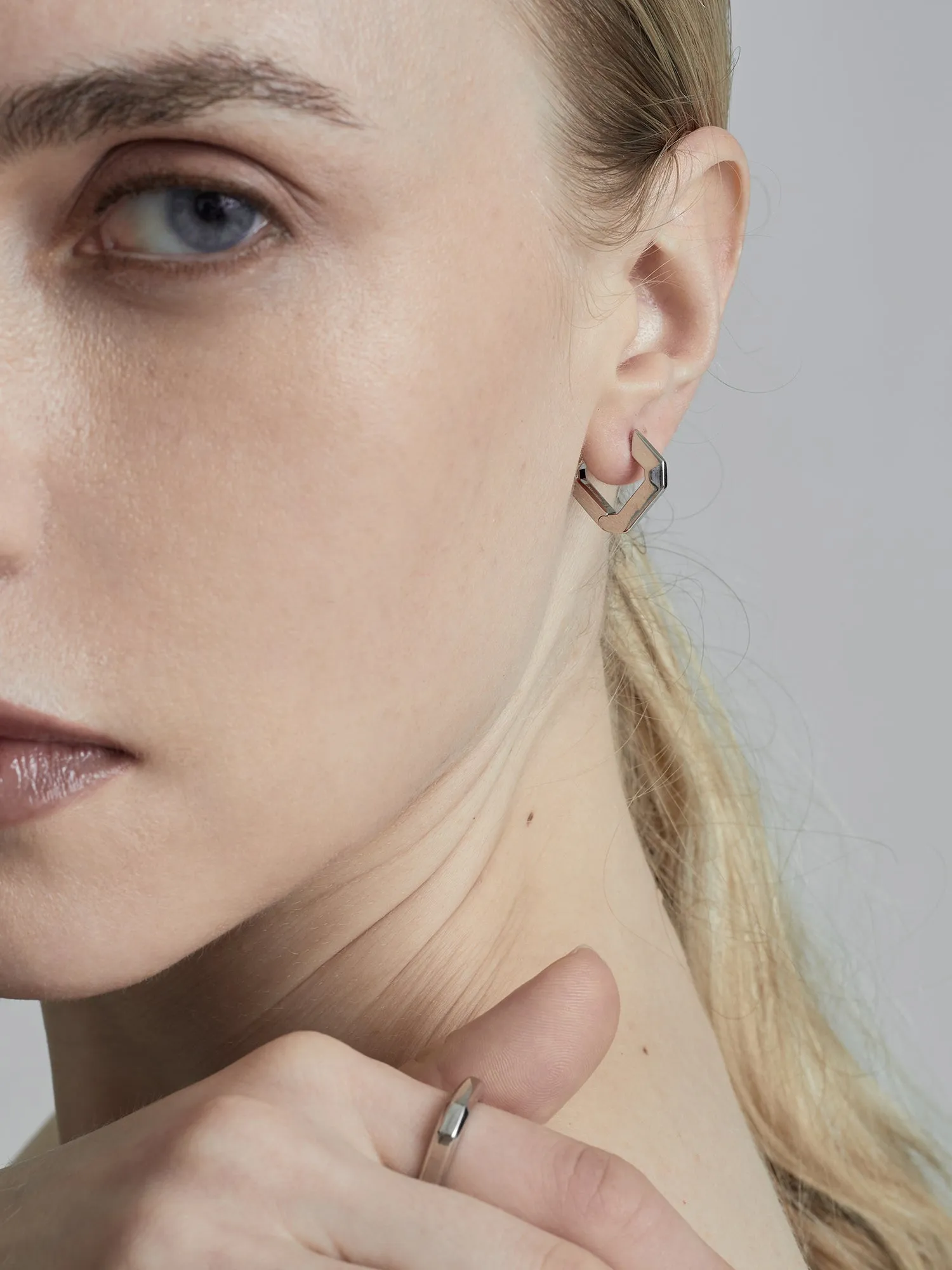 Gem Hoop Earring