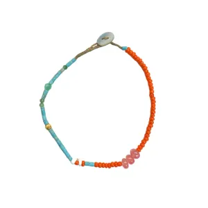 Gemstone Mix & Gold Bead Bracelet