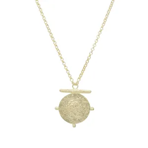 Gold Coin Medallion Necklace