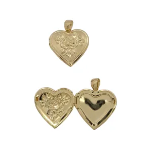 Gold Filled 18KT Flowers Locket