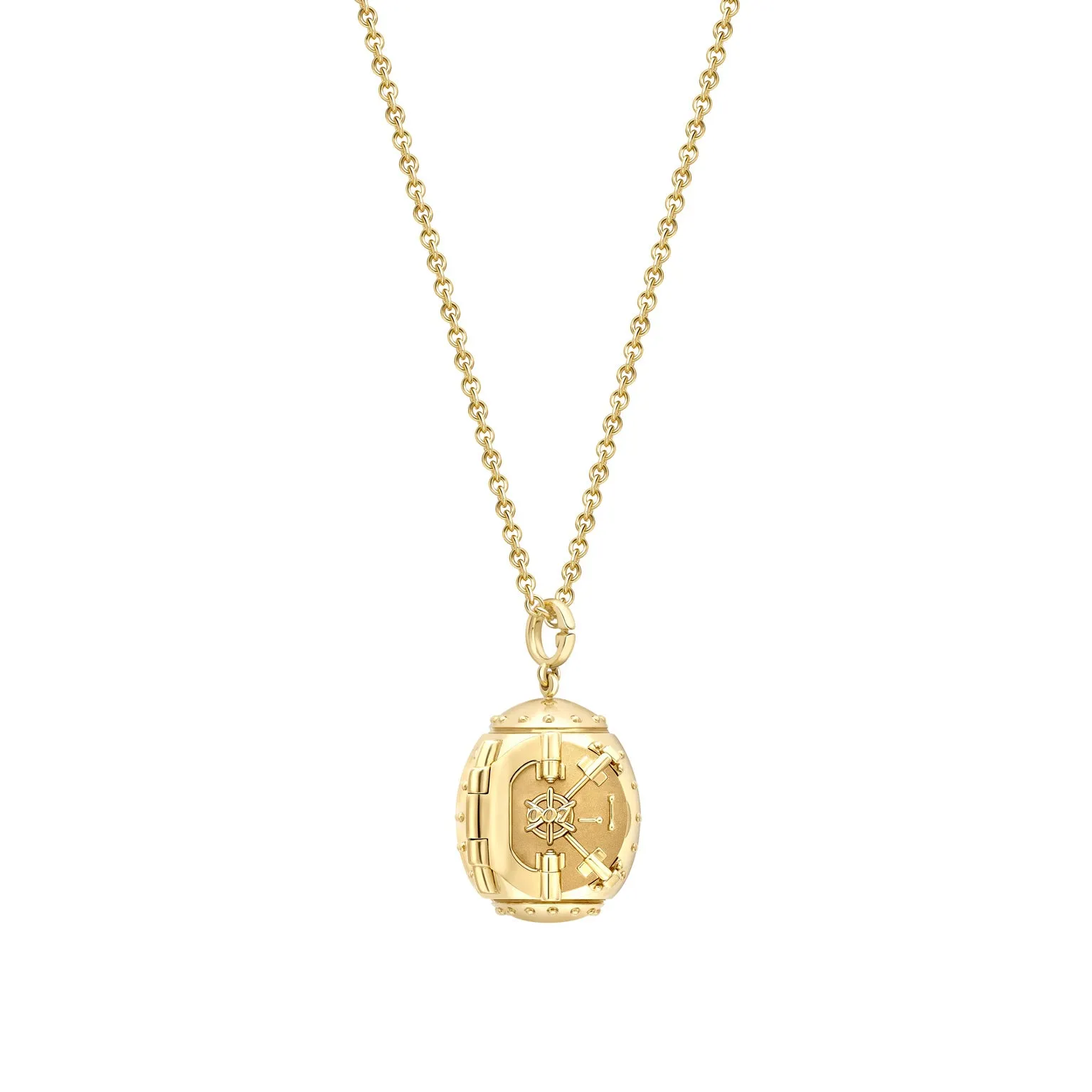 Goldfinger Egg Safe Locket with Ruby Heart Surprise