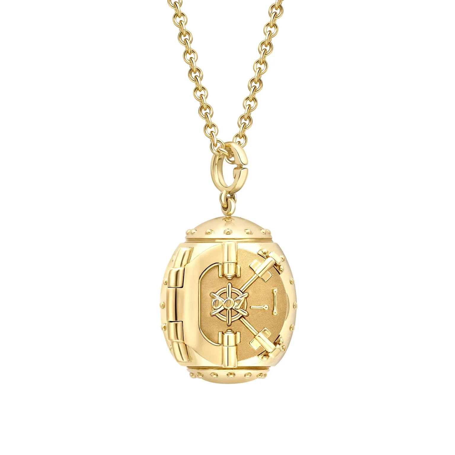 Goldfinger Egg Safe Locket with Ruby Heart Surprise