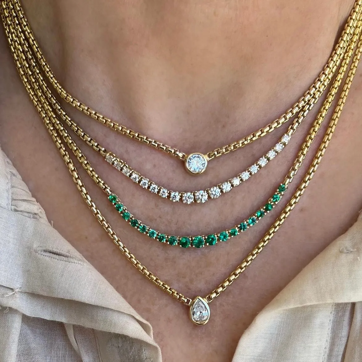 Graduated Diamond Necklace