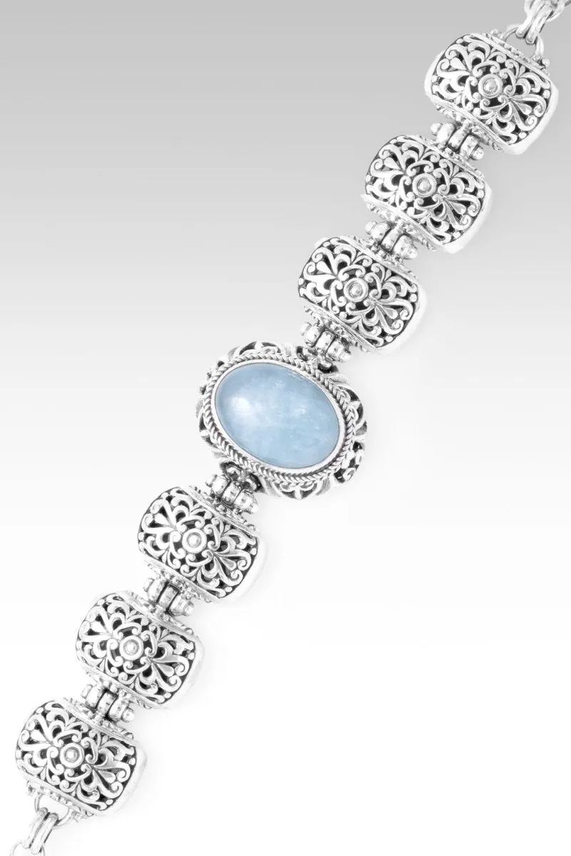 Great is Faithfulness Bracelet™ in Aquamarine
