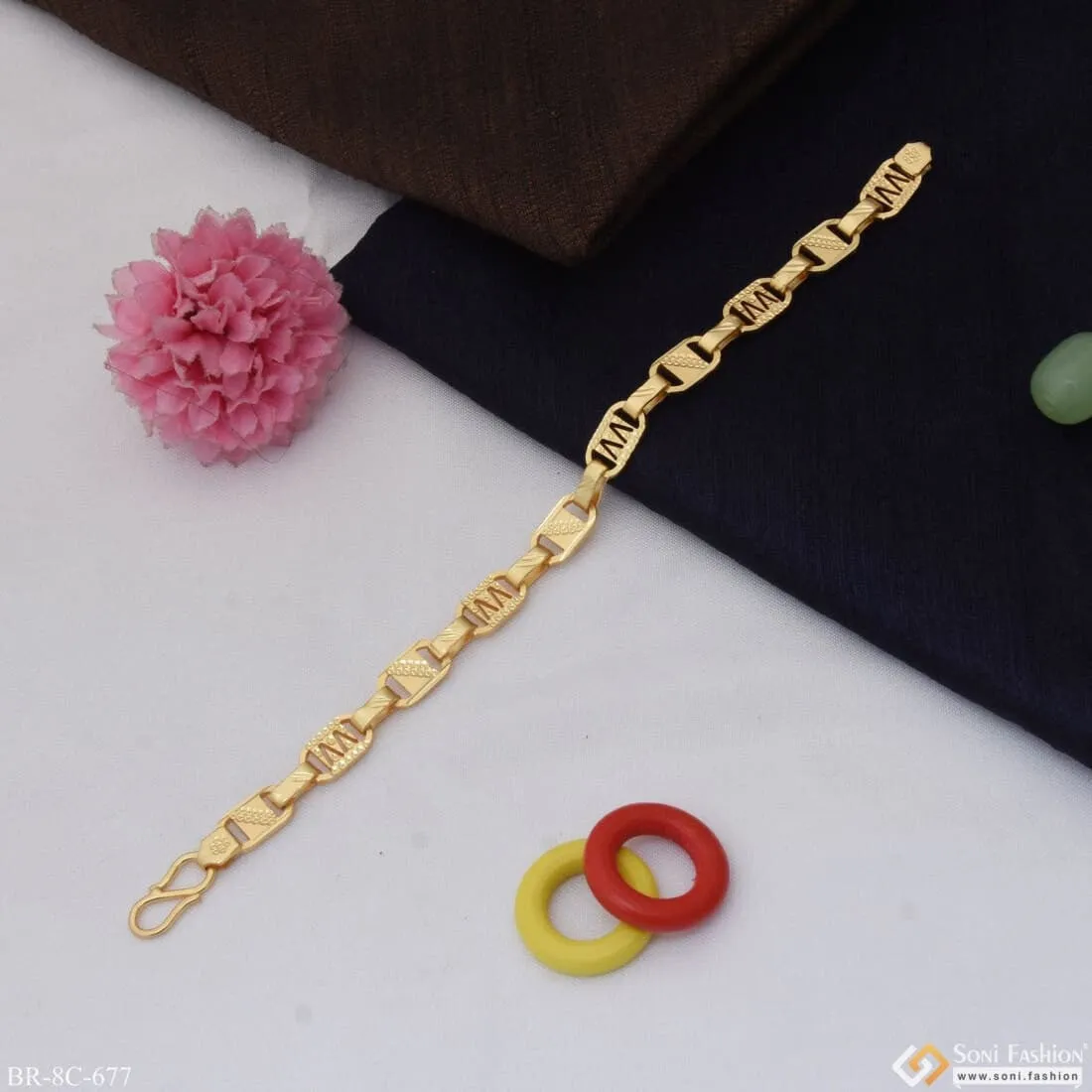 High-Quality Gold Plated Nawabi Bracelet for Men - Style C677