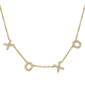 Hugs and Kisses Diamond Necklace