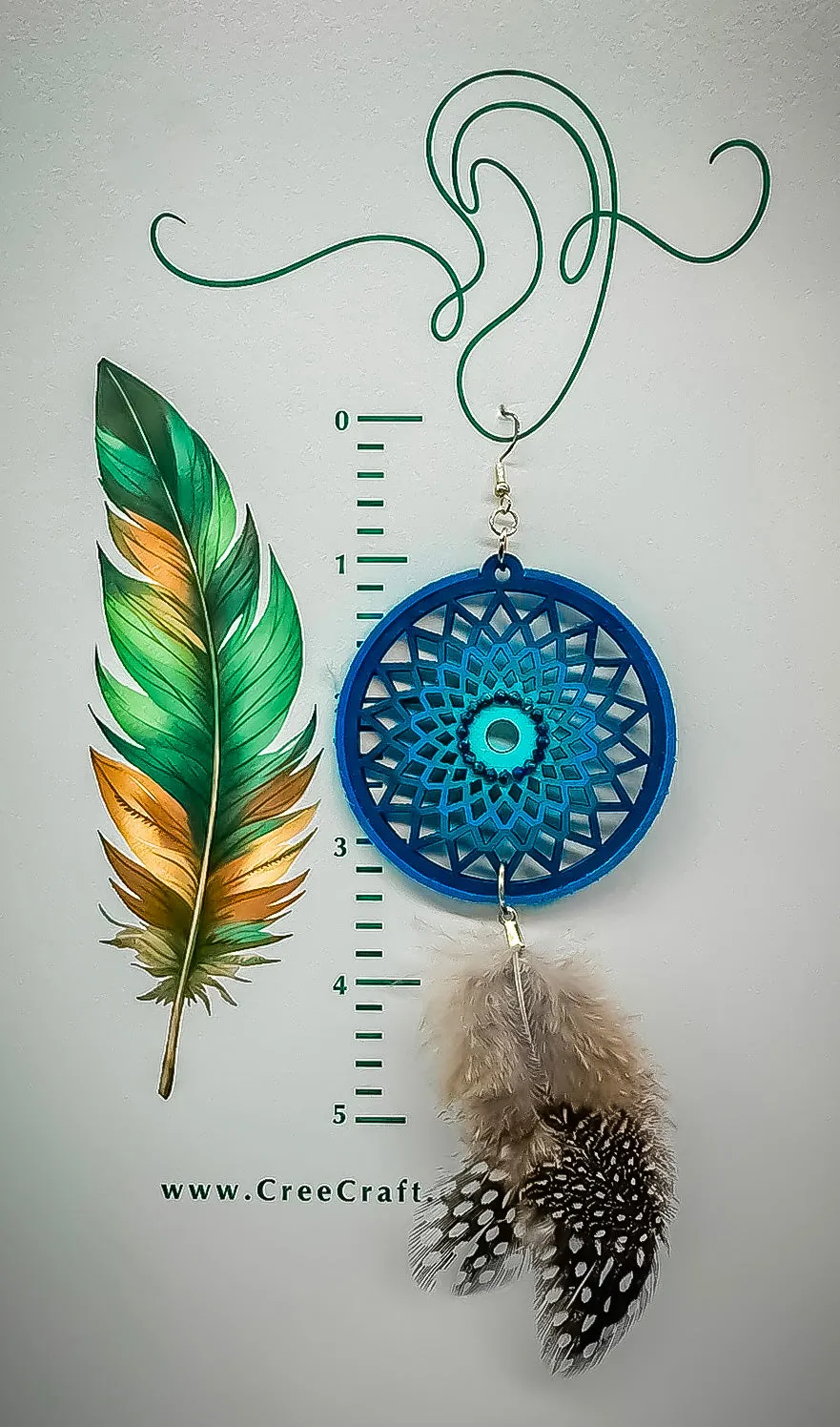 Indigenous Handmade Earrings - Dreamcatcher