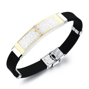 InFaith™ "The Prayer" Stainless Steel & Silicone Band Faith Bracelet