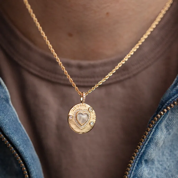 Joyful Heart Moonstone Necklace