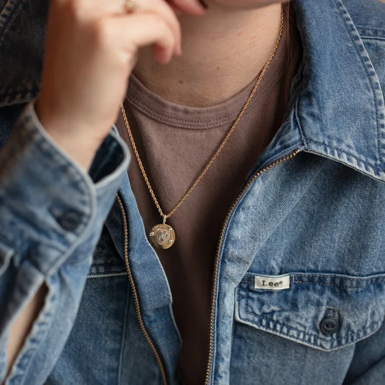 Joyful Heart Moonstone Necklace