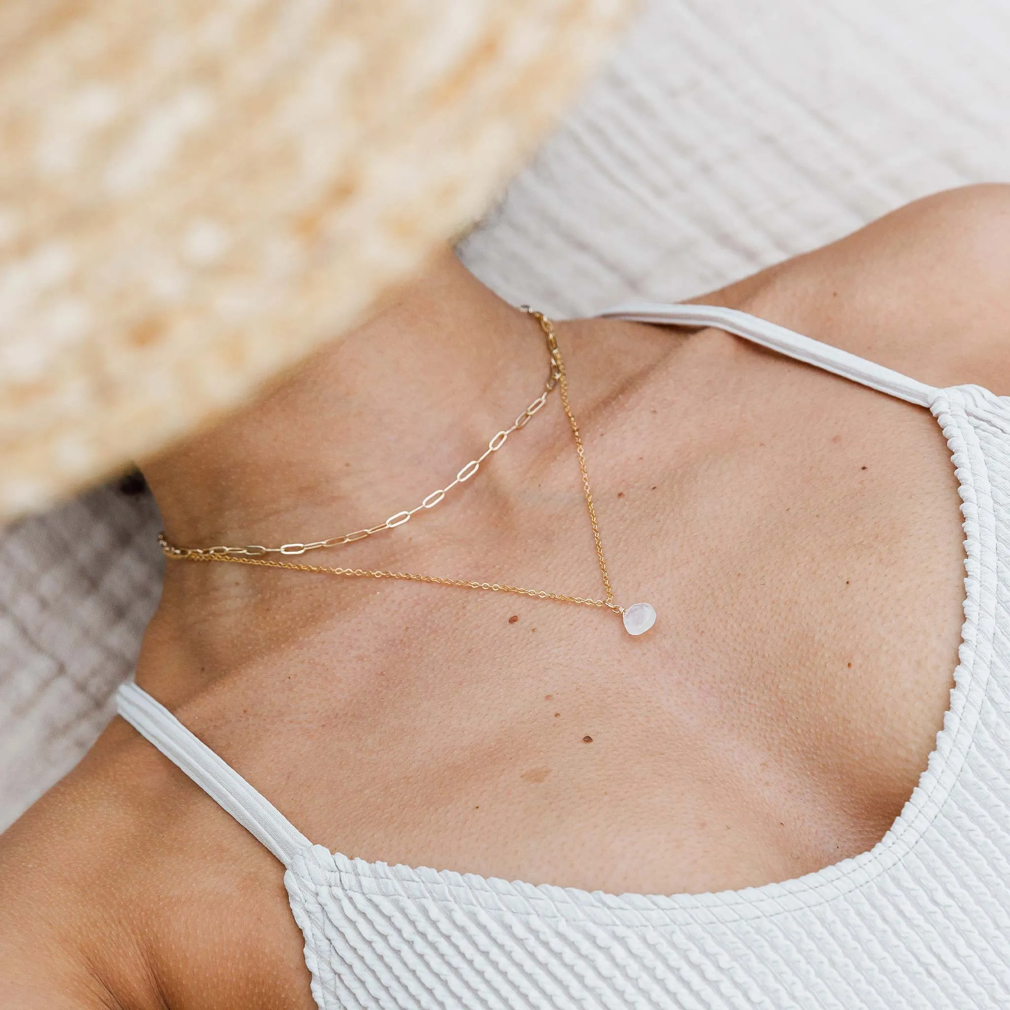 June Moonstone Birthstone Pendant Necklace