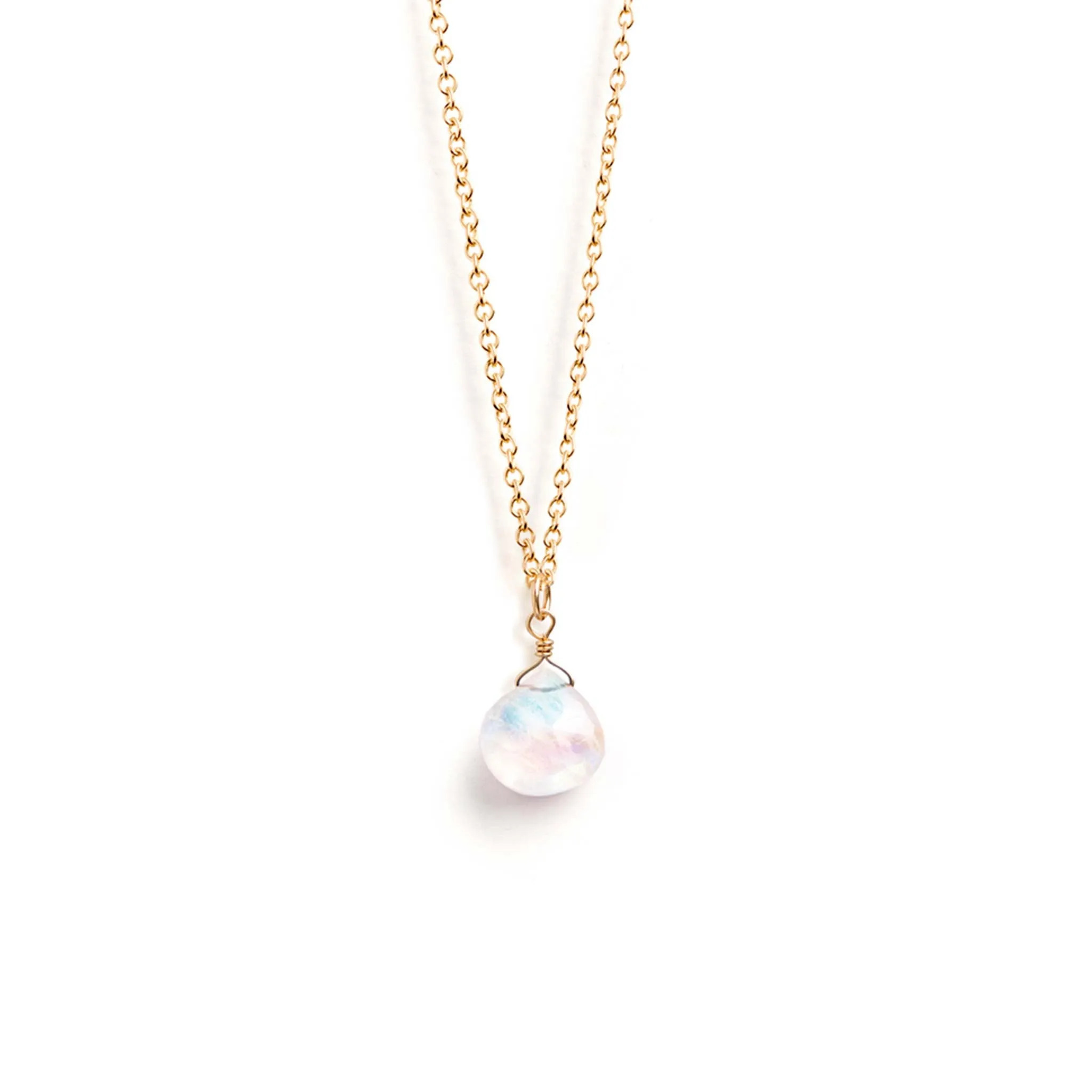 June Moonstone Birthstone Pendant Necklace