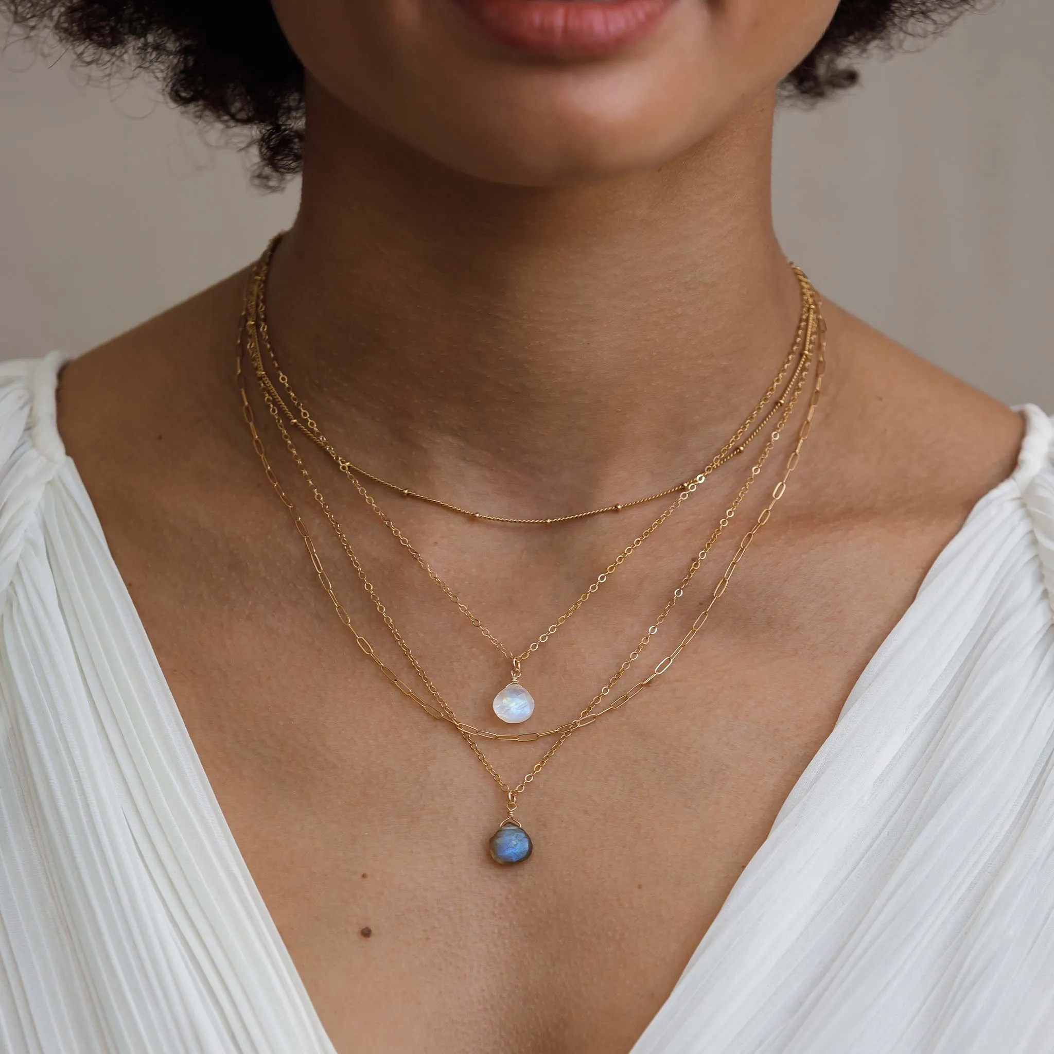 June Moonstone Birthstone Pendant Necklace