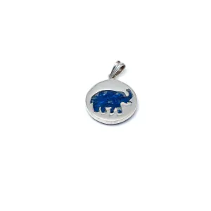 Lapis Lazuli Elephant Pendant | Handcrafted Jewelry | Made in the Andes