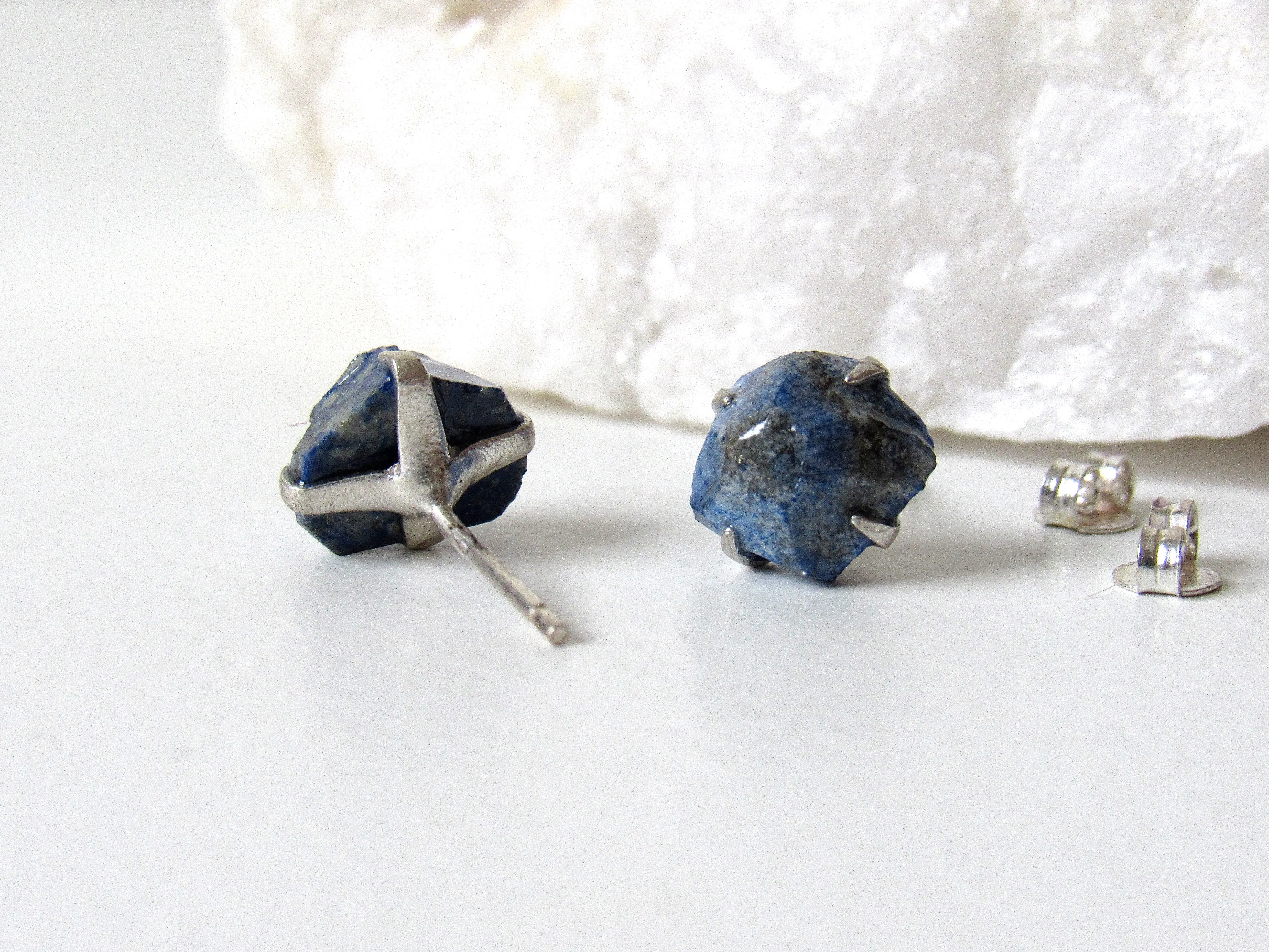 Lapis Lazuli Stud Earrings