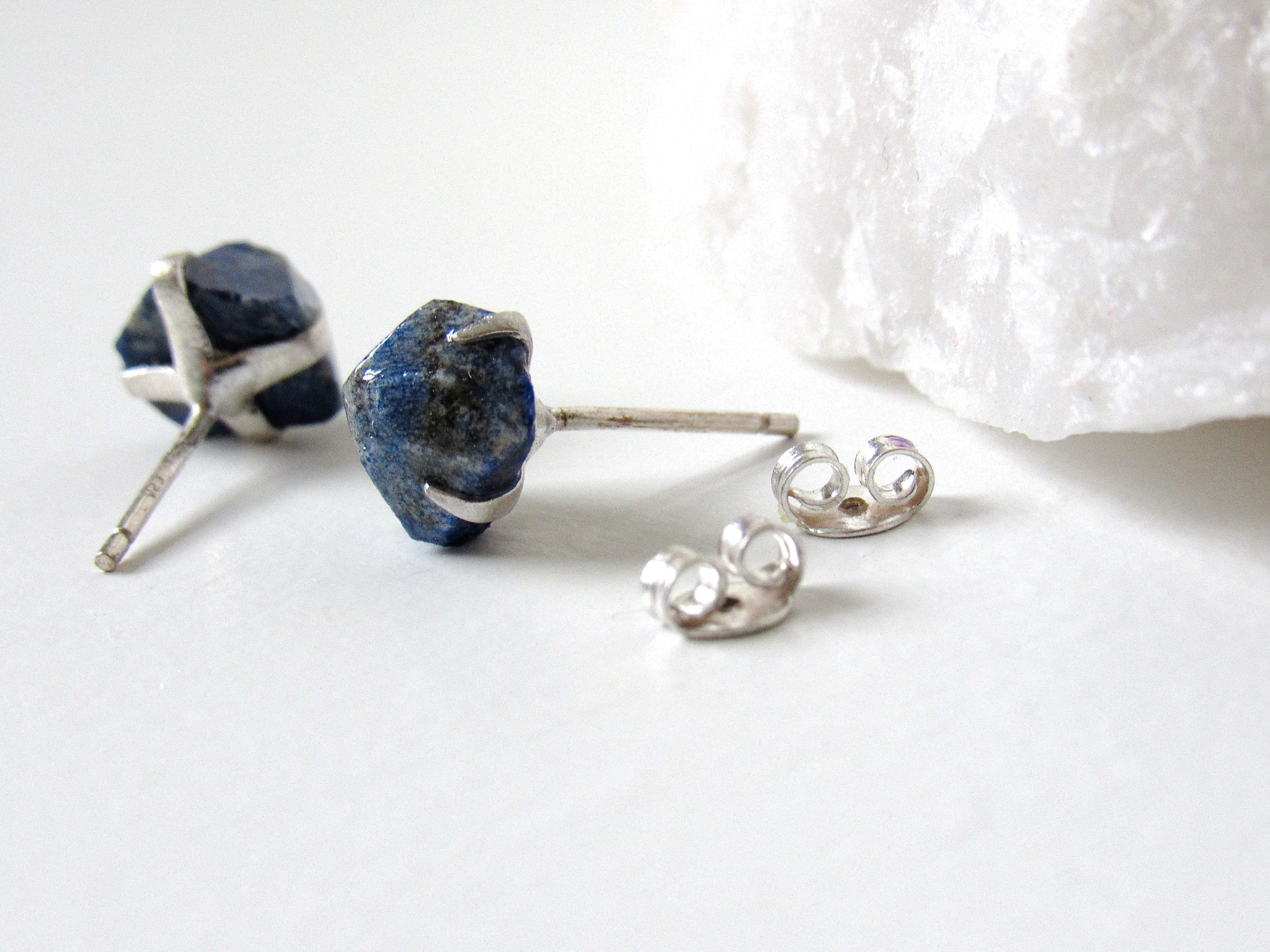 Lapis Lazuli Stud Earrings