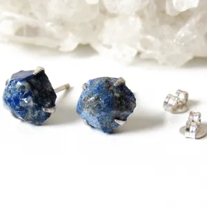 Lapis Lazuli Stud Earrings