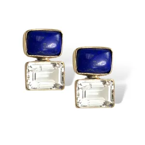 Lapis Quartz Earrings
