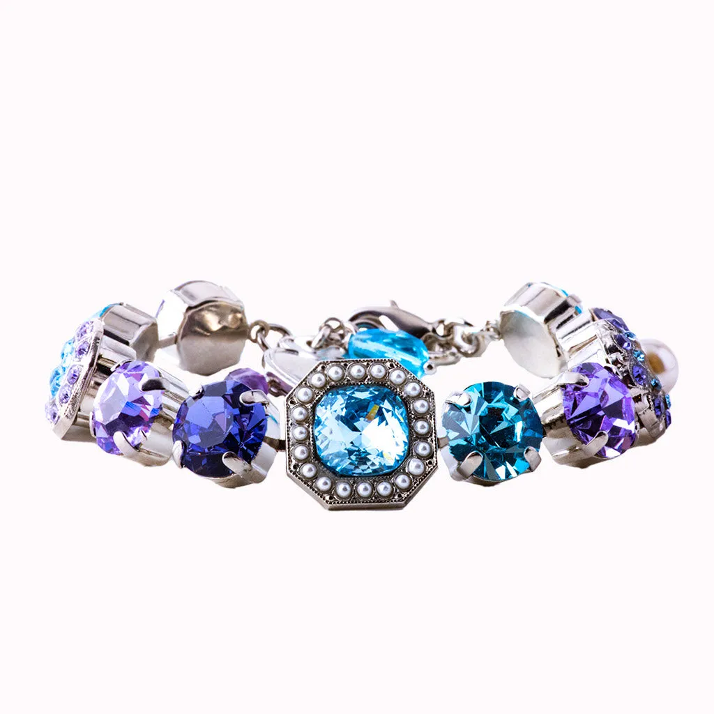 Large Square Cluster Bracelet in "Blue Moon" *Custom*