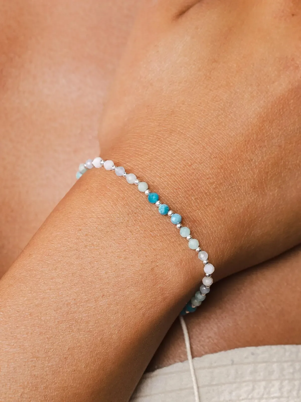 Lotus & Luna Moon & Sea 3mm Healing Bracelet