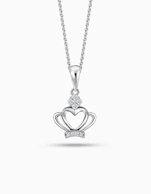 LVC Charmes Tiara Heart Diamond Pendant