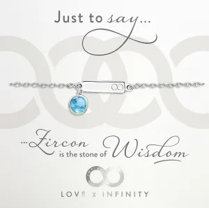 LXI Birthstone Bracelet Zircon/December