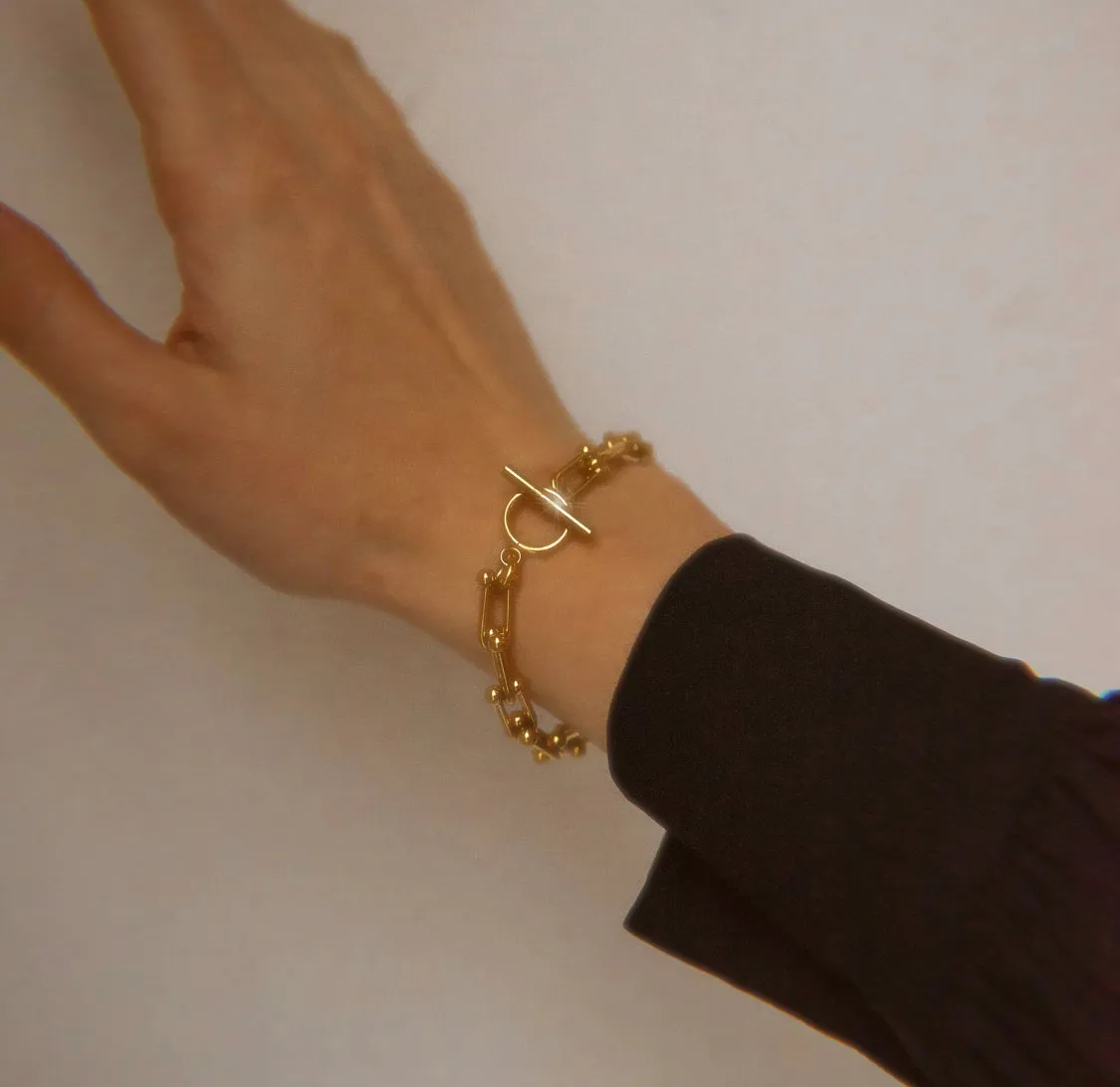 Madison Gold Dipped Bracelet