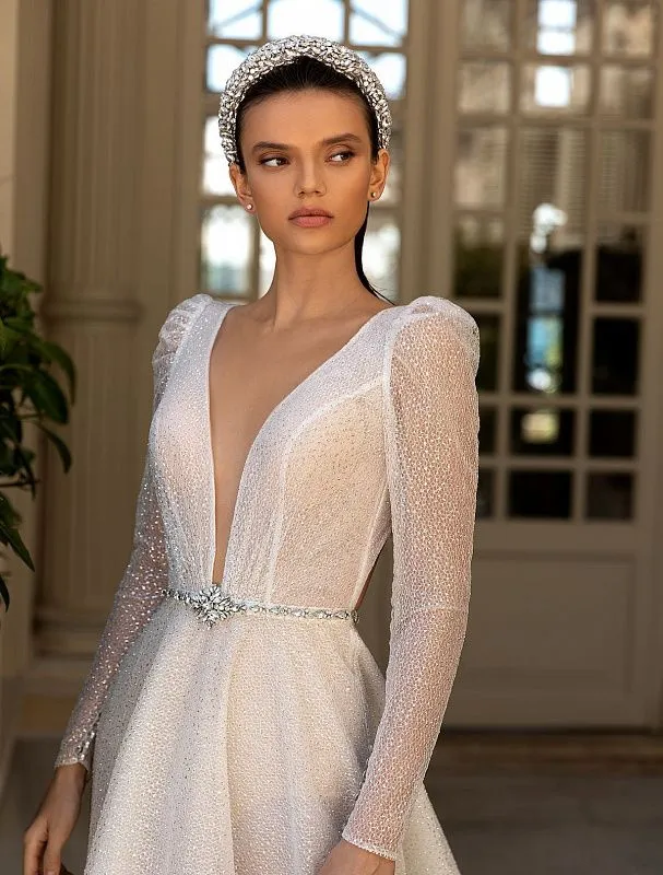 Magnificent White Wedding Dress