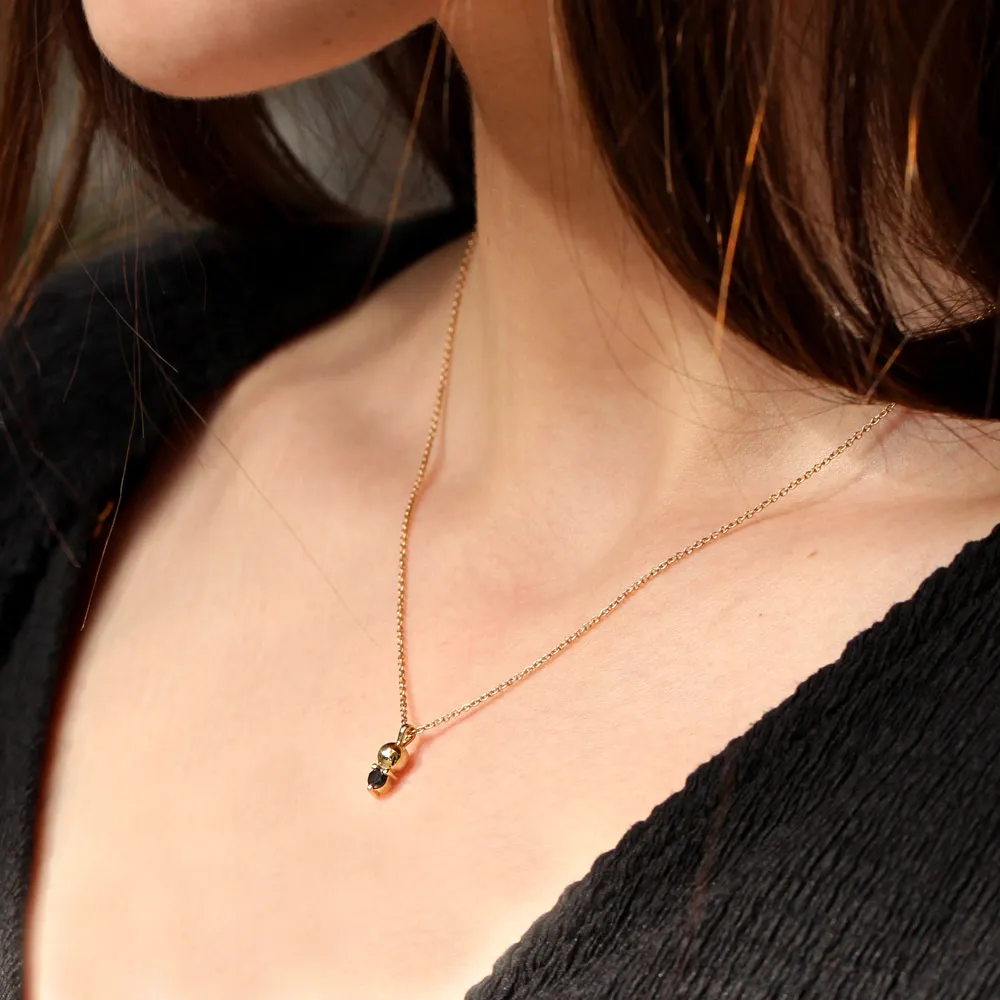 Marie Necklace Black Diamond