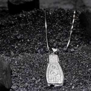Mercedes Opulence Zircon Studded Silver Locket