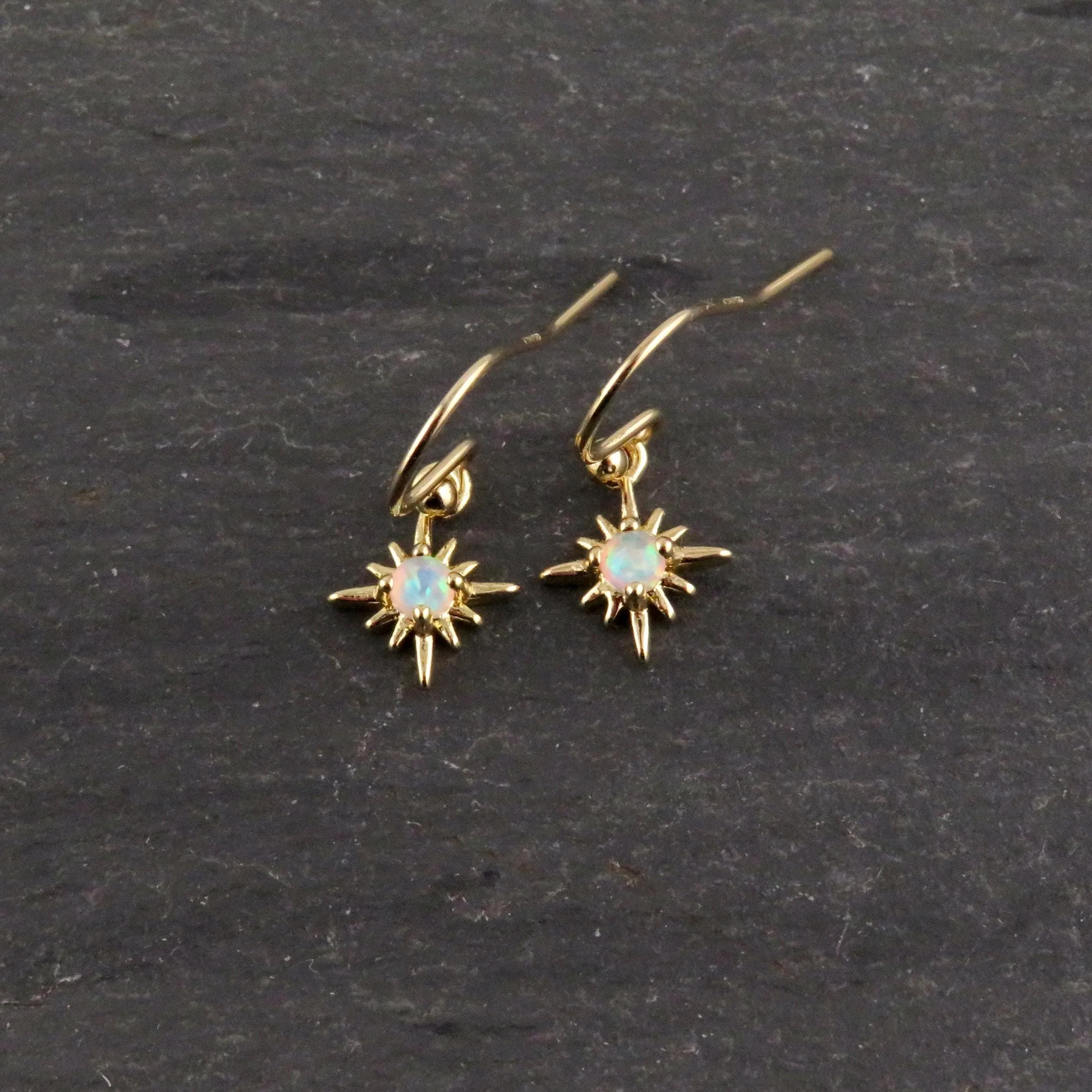 Mini Opal Starburst Earrings
