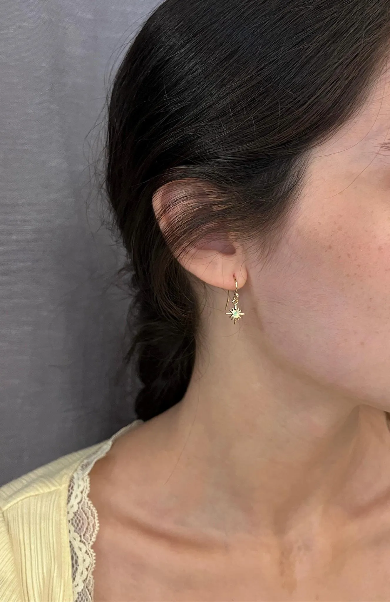 Mini Opal Starburst Earrings
