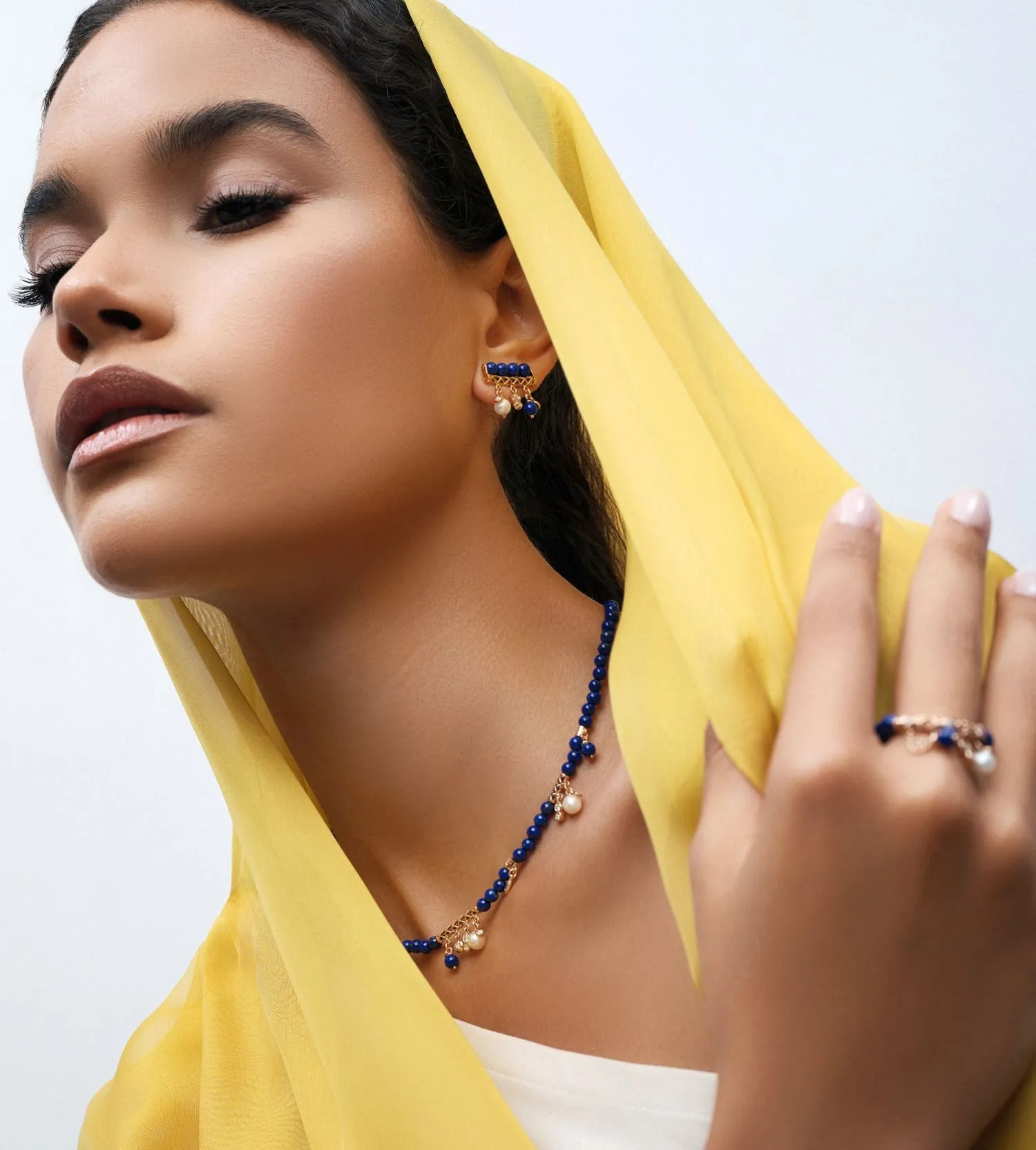 Mira lapis earrings
