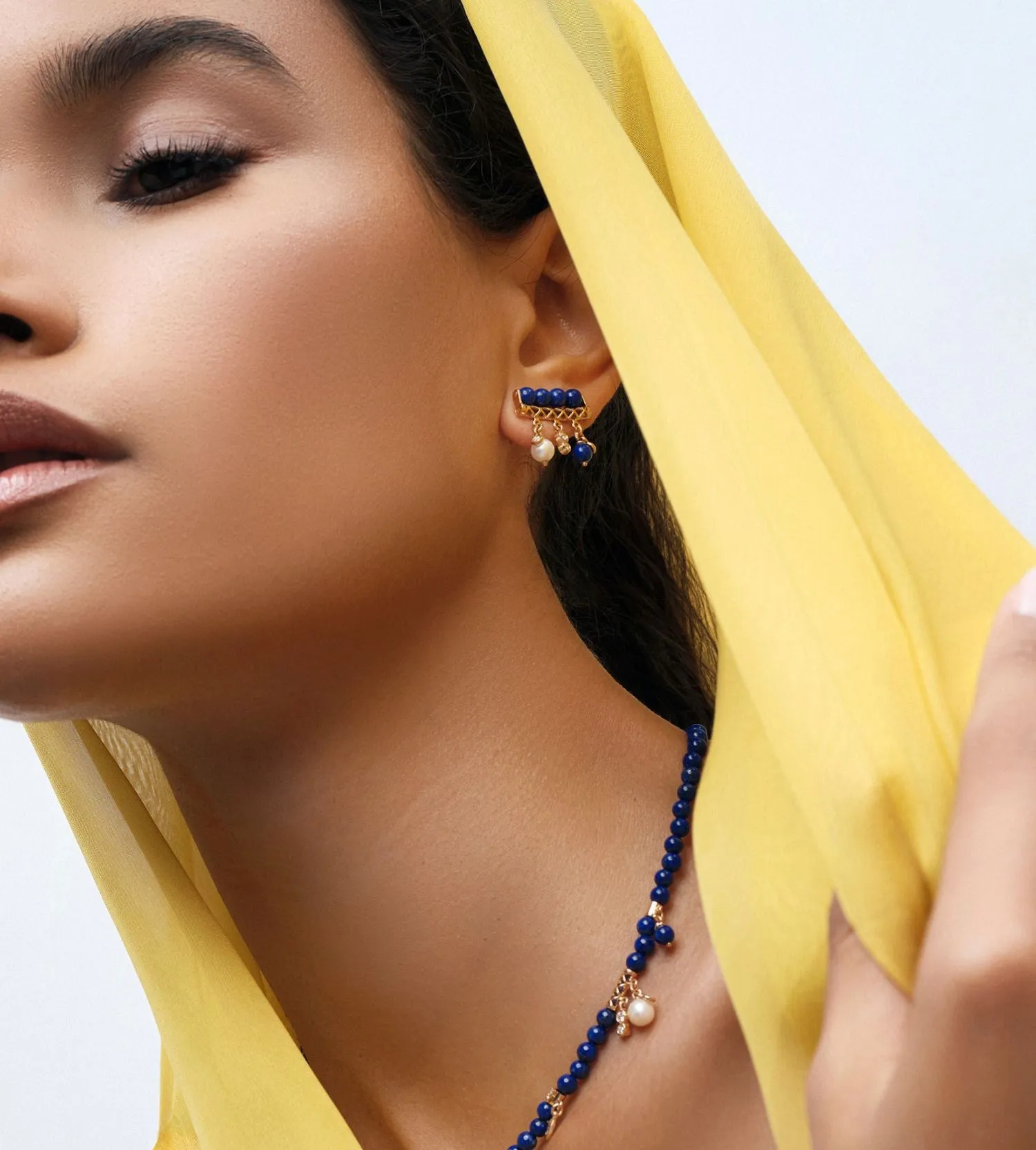 Mira lapis earrings
