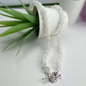 Moonstone Bead Necklace - VNKL275