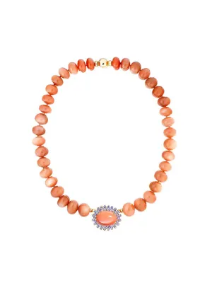 Moonstone Bead Necklace